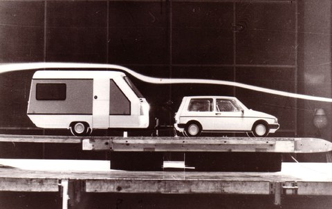 Entwürfe für Wohnwagen und PKW Trabant, 1980er Jahre