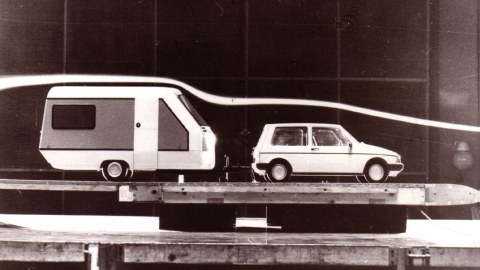 Entwürfe für Wohnwagen und PKW Trabant, 1980er Jahre