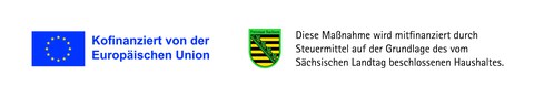 Förderlogo von EU und Freistaat