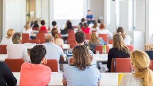 Darstellung von Studenten in einer Übungsstuden