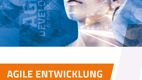 Das Titelbild der Studie 2023 zeigt eine Person mit futuristischem Augmented Reality Headset. Darunter steht der Titel der Studie: Agile Entwicklung Physischer Produkte - Eine Studie zum aktuellen Stand in der industriellen Praxis. Stefan Weiss, Kristin Paetzold-Byhain, Marvin Michalides, Martin Pendzik, Franziska Scharold, Lino Stoiber. Herausgegeben von der Professur für Virtuelle Produktentwicklung, dem Institut für Technische Produktentwicklung der Universität der Bundeswehr München und AGENSIS