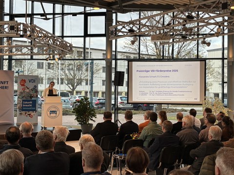 Blick über das Publikum während des Vortrags von Alexandra Schaaf