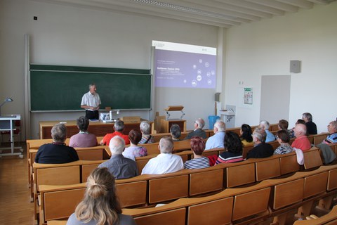 Blick in den Hörsaal zum Vortrag über die Aktuelle Landtechnik