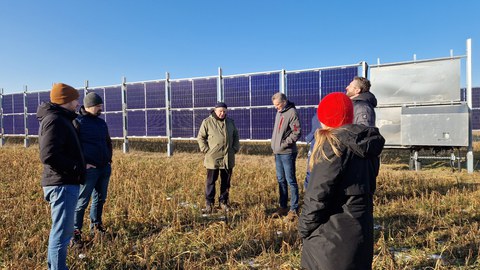 AGRI-PV Anlage auf Gut Krauscha
