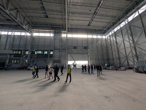 Besichtigung der Haupthalle des SML