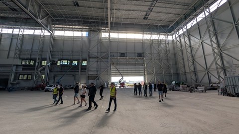 Besichtigung der Haupthalle des SML
