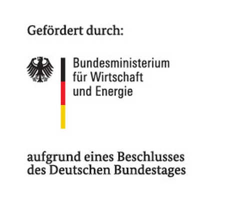 Gefördert durch Bundesministerium für Wirtschaft und Energie aufgrund eines Beschlusses des Deutschen Bundestages