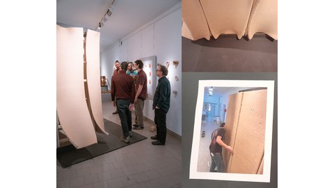 Wandelemente aus getrockneten Holzfaserstoffelementen