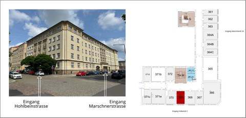 Zugang zum Büro- und Laborstandort MAR39