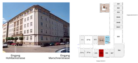 Zugang zum Büro- und Laborstandort MAR39