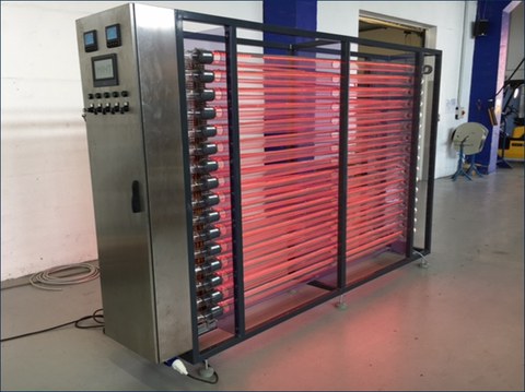 Technical scale photobioreactor system (200 Liters)