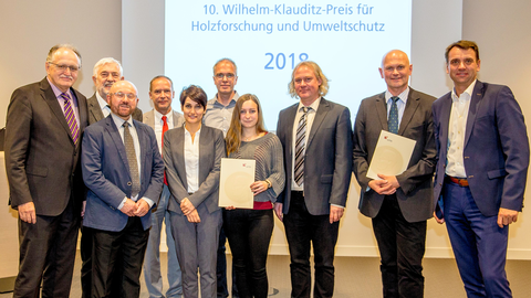 10. Wilhelm-Klauditz-Preises für Holzforschung und Umweltschutz