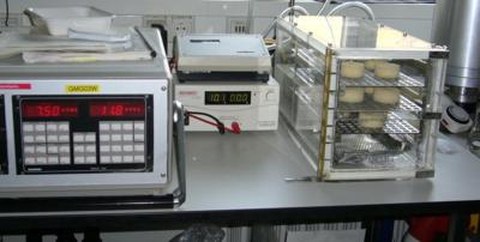 Experimental unit for acid curd cheese ripening
