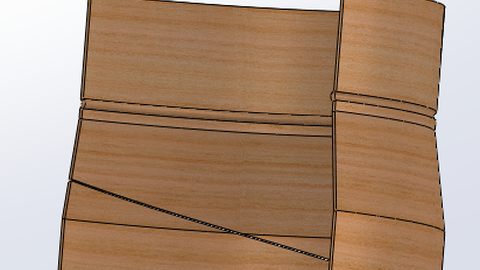 Grafische Darstellung einer Wickeldose aus Karton mit Schnappdeckel.