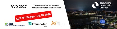 VVD 2027 Transfomation on Demand Maschinen Materialien Prozesse Call for Paper 30.10.2027