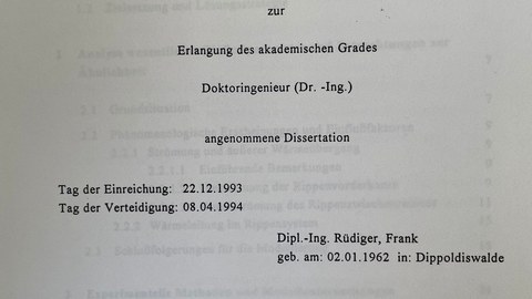 Promotion Rüdiger