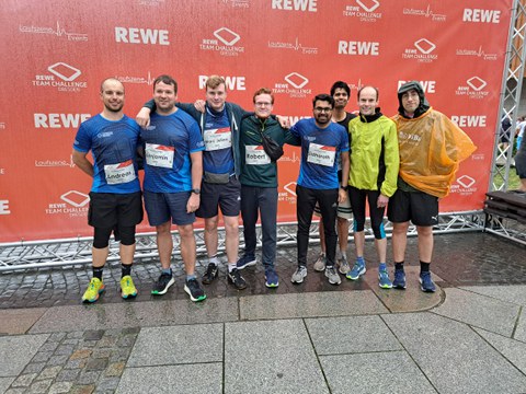 Gruppenbild der Läufer