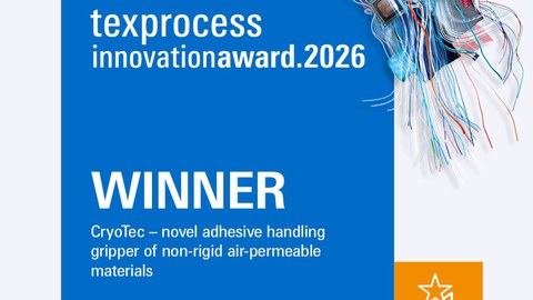 Bild des Innovation Preises der TexProcess 2026