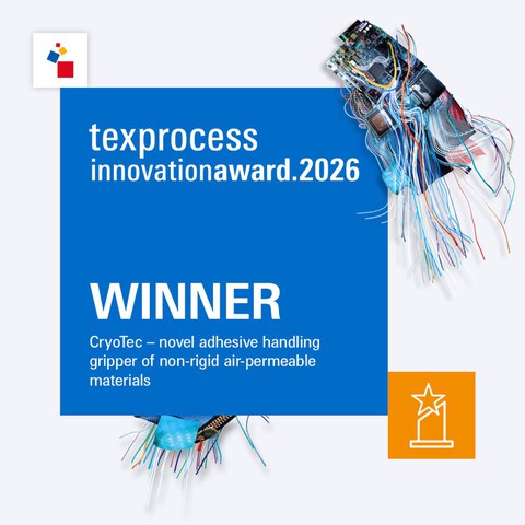 Bild des Innovation Preises der TexProcess 2026