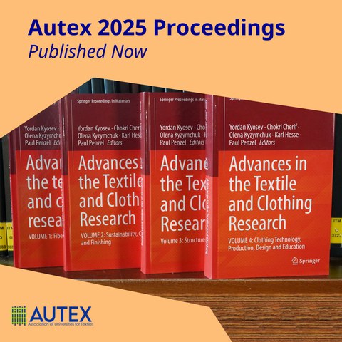 Bild der 4 Büchern der Autex Proceedings 2025