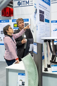 Impressionen vom Messestand auf der Techtextil 2022