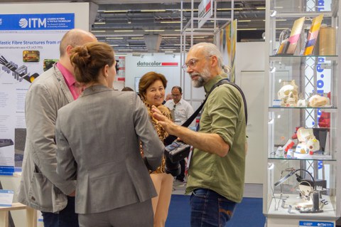 Impressionen vom Messestand auf der Techtextil 2022