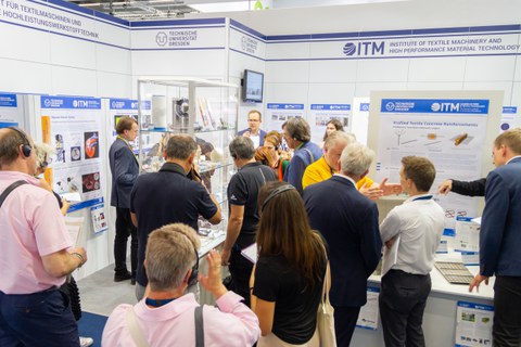 Impressionen vom Messestand auf der Techtextil 2022