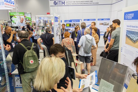 Impressionen vom Messestand auf der Techtextil 2022