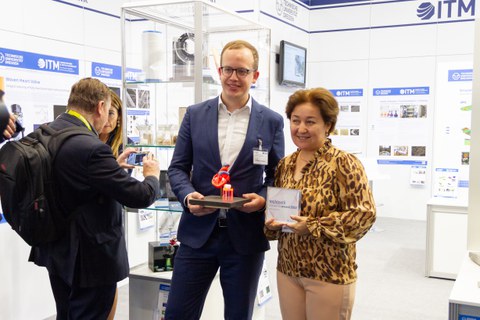 Impressionen vom Messestand auf der Techtextil 2022