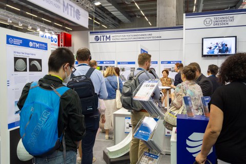 Impressionen vom Messestand auf der Techtextil 2022