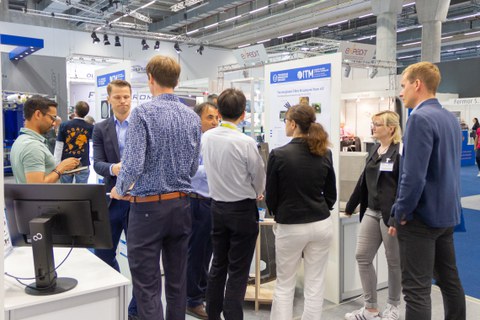 Impressionen vom Messestand auf der Techtextil 2022