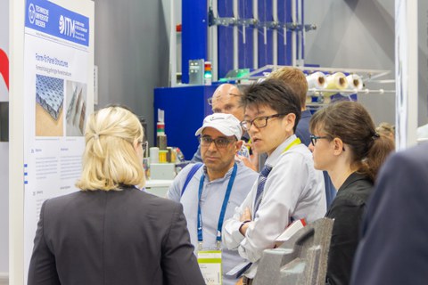 Impressionen vom Messestand auf der Techtextil 2022