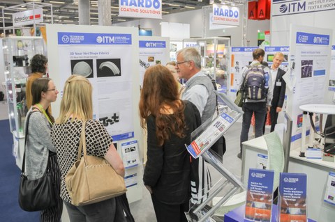 Impressionen vom Messestand auf der Techtextil 2022