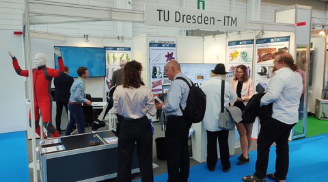 Impressionen vom Messestand auf der Texprocess 2022