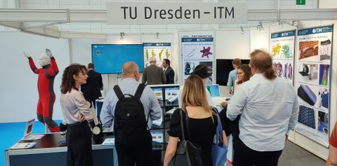 Impressionen vom Messestand auf der Texprocess 2022