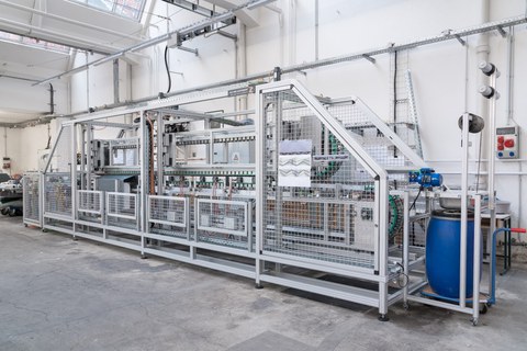 Profilieranlage für Carbonpolymergarne