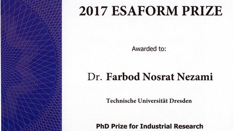 ESAFORM Preis 2017