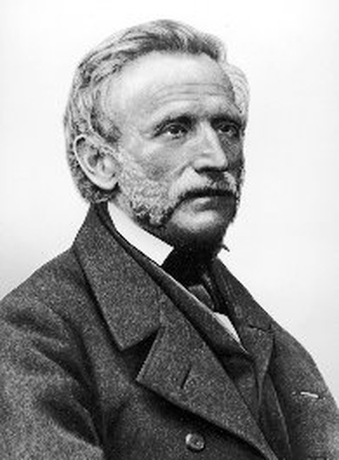 Schwarz-Weiß Porträtfoto von Professor Johann Andreas Schubert