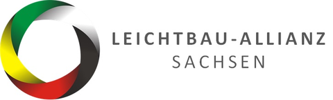 Auf dem Bild ist das Logo der Leichtbau Allianz Sachsen zu sehen