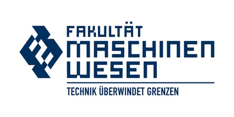 Auf dem Bild ist das Logo der Fakultät Maschinwesen zu sehen