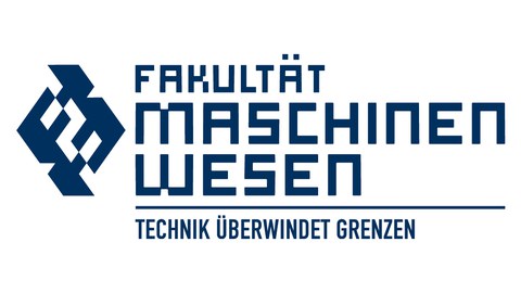 Auf dem Bild ist das Logo der Fakultät Maschinwesen zu sehen