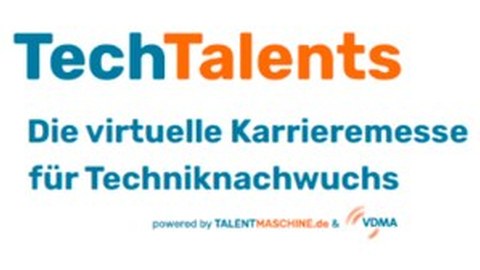 Auf dem Bild ist das Logo von TechTalents, der virtuellen Karrieremesse zu sehen