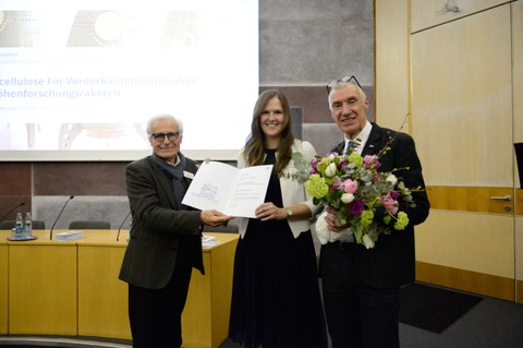 Raphaela Günther bei Preisverleihung des Leo-Schörghuber-Preis