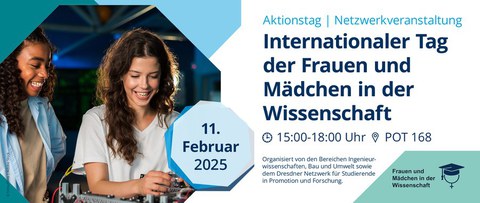 Veranstaltungseinladung Internationaler Tag der Frauen und Mädchen in der Wissenschaft