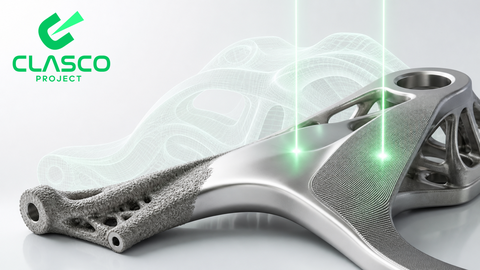 Visualisierung der neuen Laserbearbeitungstechnologie von additiv gefertigten Metallbauteilen