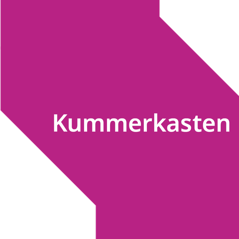 auf dem Bild ist der Kummerkasten an der Fakultät Maschinenwesen zu sehen. Studierende mit Problemen können dort Ihre Sorgen anonym äußern.