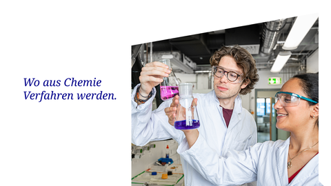 auf dem Bild sind Studierende in der chemischen Verfahrenstechnik zu sehen