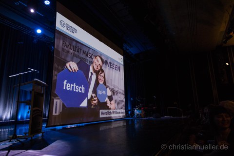 Das Foto wurde zum Tag der Fakultät Maschinenwesen 2019, am 29. Juni im Boulevardtheater Dresden aufgenommen.