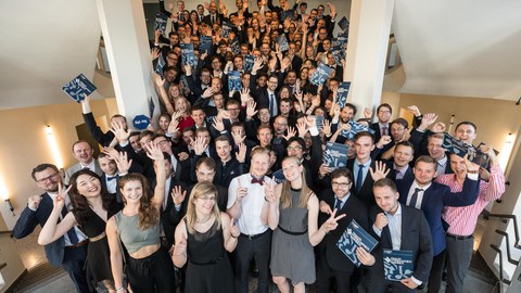 Das Foto wurde zum Tag der Fakultät Maschinenwesen 2019, am 29. Juni im Boulevardtheater Dresden aufgenommen.