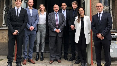 Besuch des argentinischen Botschafters, Gruppenfoto